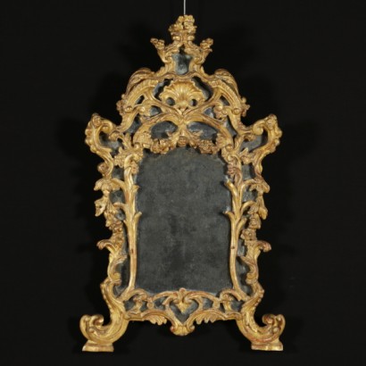 Carved mirror