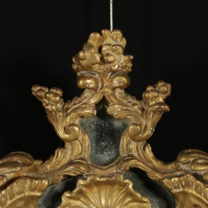 Carved mirror-detail