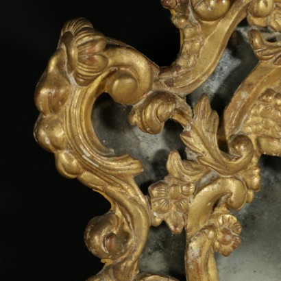 Carved mirror-detail