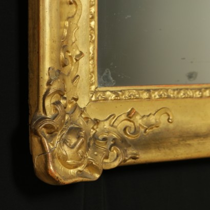 bottega 900, mirror, Golden mirror, # {* $ 0 $ *}, # bottega900, # 900, #specchierainstile, #MadeinItaly, mirror 900, carved mirror, anticonline