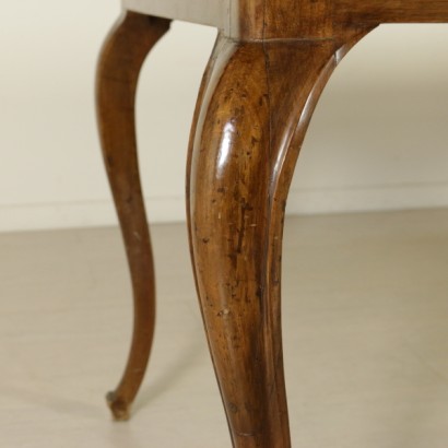 bottega 900, style table, 900 table, walnut table, table with drawer, table with shaped top, shaped top, {* $ 0 $ *}, anticonline