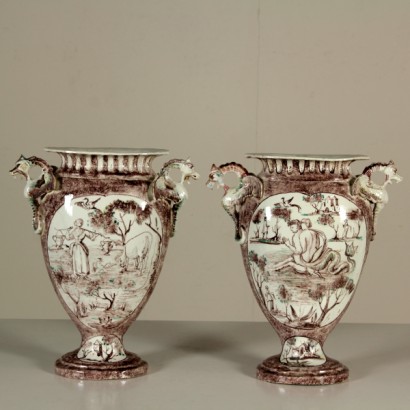 Paire de vases de Jacques Boselly (1744-1808 Giacomo Boselli)