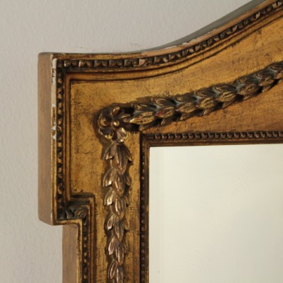 espejo, espejo dorado, espejo 900, espejo de principios de 1900, espejo antiguo, espejo antiguo, {* $ 0 $ *}, anticonline