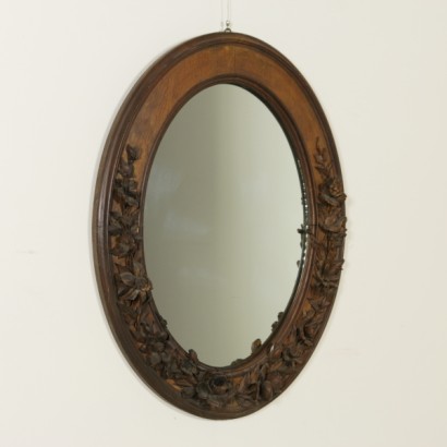 Espejo de madera tallado