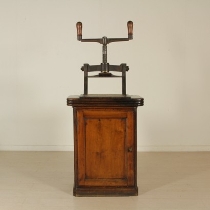 Cabinet with wine press