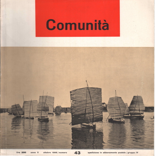 Comunità. Rivista mensile del Movimento Comunità. , AA.VV.