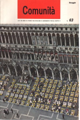 Comunità. Rivista mensile del Movimento Comunità. Anno XII n. 63 ottobre 1958