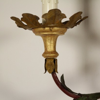 candelabro, candelabro de hierro forjado, candelabro 900, candelabro de principios de 1900, candelabro de principios de 900, candelabro con volutas, volutas frondosas, {* $ 0 $ *}, anticonline