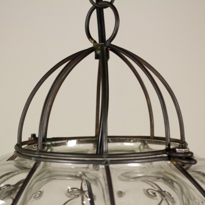 lampada, lampada in ferro battuto, ferro battuto, lampada antica, lampada antiquariato, di mano in mano, anticonline, lampada a soffitto, lampada in ferro e vetro, lampadario in vetro, lampadario in ferro, lampadario in ferro e vetro