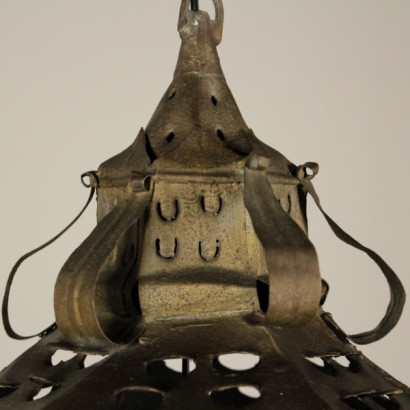 lamp, iron lamp, gilt iron, antique lamp, antique lamp, {* $ 0 $ *}, anticonline, ceiling lamp, sheet metal chandelier, lantern, antique lantern, antique lantern