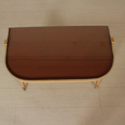 consola, mesa consola de los años 50, 50, consola vintage, consola antigua moderna, vintage italiano, antigüedades modernas italianas, consola de fresno, {* $ 0 $ *}, anticonline