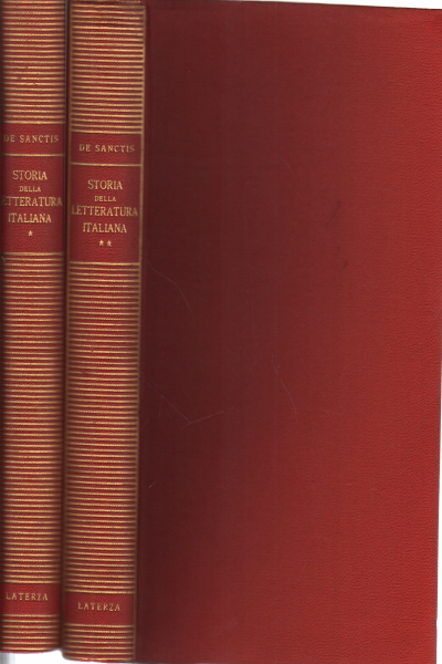 La historia de la literatura italiana. 2 Volúmenes, Francesco De Sanctis