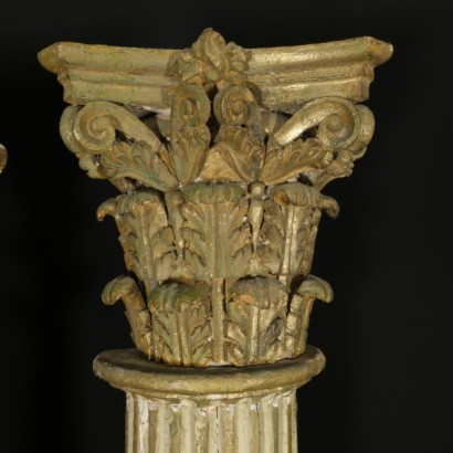 Pair of carved columns-detail