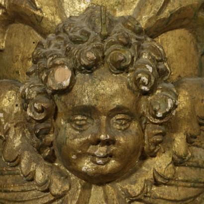 Pair of carved columns-detail