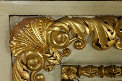 Wainscoting Ivory Lacquered Carved and Gilded Italy First Half 1800