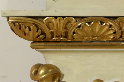 Wainscoting Ivory Lacquered Carved and Gilded Italy First Half 1800