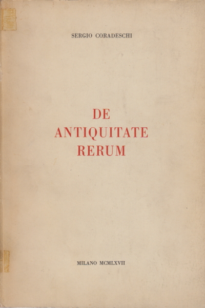 De antiquitate rerum, Sergio Coradeschi