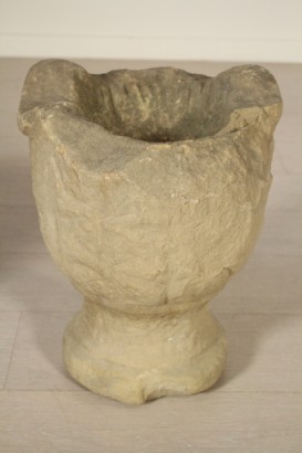Pair of vases in stone