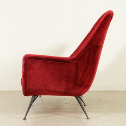 divano, divano di design, divano design italiano, divano anni 50, divano anni 60, divano di modernariato, divano vintage, design italiano, vintage italiano, di mano in mano, anticonline, divano a due posti, rivestimento in tessuto