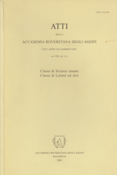 Atti della Accademia Roveretana degli Agiati CCLI, AA.VV.