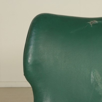 sillón, sillón vintage, sillón moderno, sillón de los años 50, años 50, sillón de cuero sintético, vintage italiano, antigüedades italianas modernas, {* $ 0 $ *}, anticonline, muebles vintage, muebles vintage