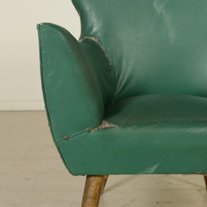 Sessel, Vintage-Sessel, moderner Sessel, 1950er-Sessel, 50er Jahre, Kunstledersessel, italienischer Vintage, italienische moderne Antiquitäten, {* $ 0 $ *}, antionline, Vintage-Möbel, Vintage-Möbel
