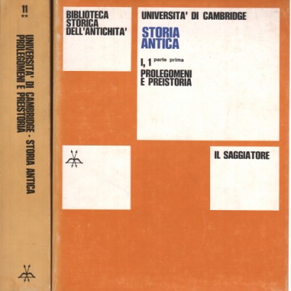 Prolegomeni e preistoria.  Parte prima (2 Volumi)