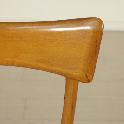 Stühle, Vintage-Stühle, 50er-Jahre-Stühle, 50er-Jahre-Stühle, moderne Antiquitäten-Stühle, italienische moderne Antiquitäten, italienischer Vintage, {* $ 0 $ *}, anticonline, Kunstlederstühle, Buchenstühle, Frühlingsstühle