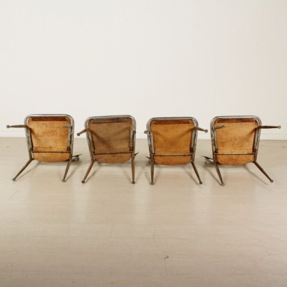 sillas, sillas de los años 60, sillas vintage, vintage italiano, sillas de antigüedades modernas, antigüedades italianas modernas, sillas de formica, funda de formica, {* $ 0 $ *}, anticonline
