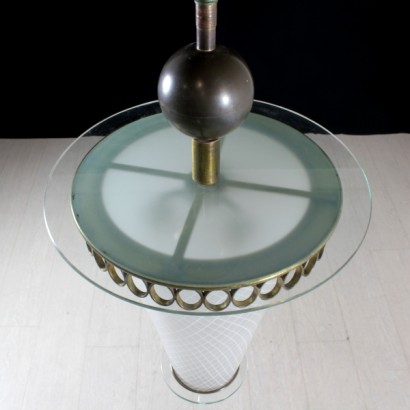 lampada, lampada pietro chiesa, pietro chiesa, lampada anni 50, anni 50, lampada di modernariato, lampada vintage, modernariato italiano, vintage italiano, di mano in mano, anticonline, lampada in vetro decorata