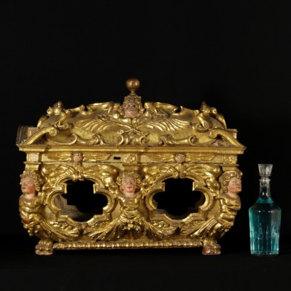 Carved and gilded Reliquary