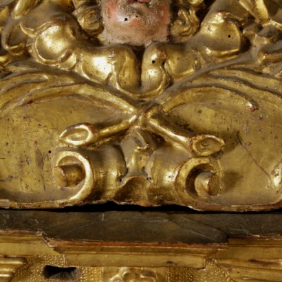 Schatulle geschnitzt und vergoldet - detail