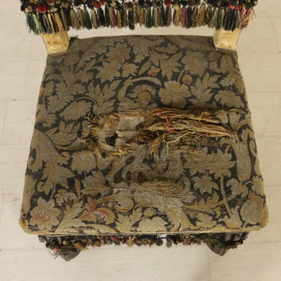 Asiento de la silla de estilo neo-renacentista