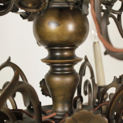 chandelier, Dutch chandelier, 900 chandelier, 12-arm chandelier, antique chandelier, antique chandelier, {* $ 0 $ *}, anticonline