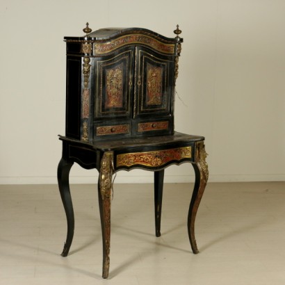 Writing desk with display cabinets