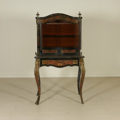 Writing desk with display cabinets