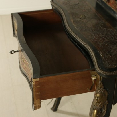 Writing desk with display cabinets-detail