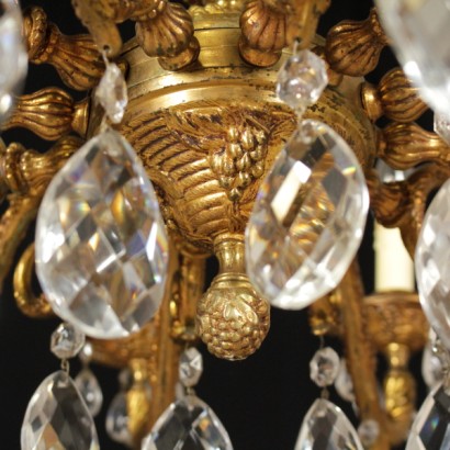 Chandelier with twelve arms-detail