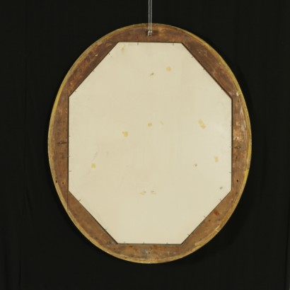 Oval mirror-frame