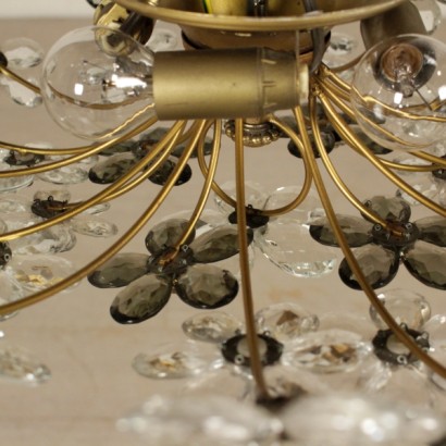 Glass chandelier-detail