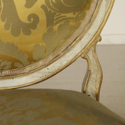 Group of eight armchairs and a chair - detail