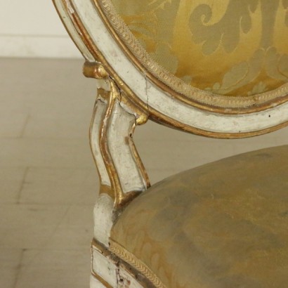 Group of eight armchairs and a chair - detail