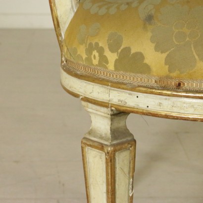 Group of eight armchairs and a chair - detail