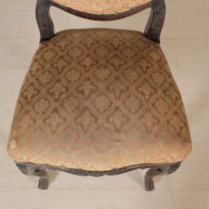 Coppia di sedie barocchetto - particolare
