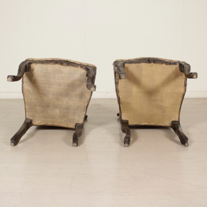 Pair of chairs barocchetto