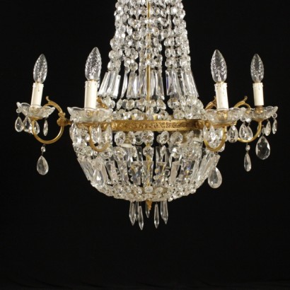 candelabro, candelabro de globo, candelabro 900, candelabro de seis brazos, lámpara de seis brazos, candelabro colgante de cristal, colgantes de cristal, {* $ 0 $ *}, anticonline