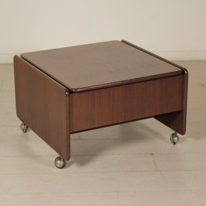 coffee table, coffee table 60s, 60s, vintage coffee table, modern table, Italian vintage, Italian modernism, rosewood coffee table, table with sliding top, sliding top, {* $ 0 $ *}, anticonline