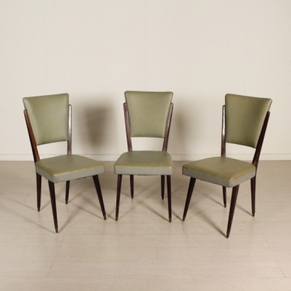 sedie, sedie vintage, sedie di modernariato, vintage italiano, modernariato italiano, sedie anni 50, sedie anni 60, anni 50, anni 60, sedie tinto ebano, di mano in mano, anticonline
