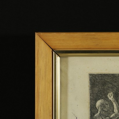 Der Tod von Leonardo da Vinci von Giuseppe Cades-frame