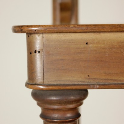 Etagere in walnut - detail